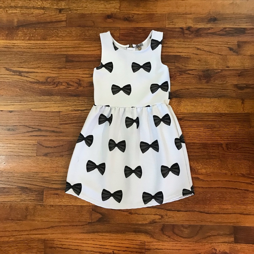 Poof! Girl Elegant Dress Black Ties
Dressy Occassion Church Wedding Party Event